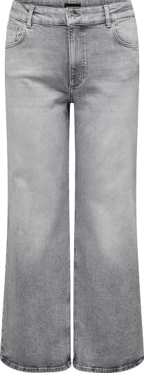 Only Carmakoma Jeans Carjuicy Hw Wide Leg Rea707 Dnm Noo Grå