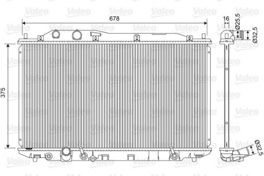 Radiator VALEO 701570 Radiator VALEO 701570