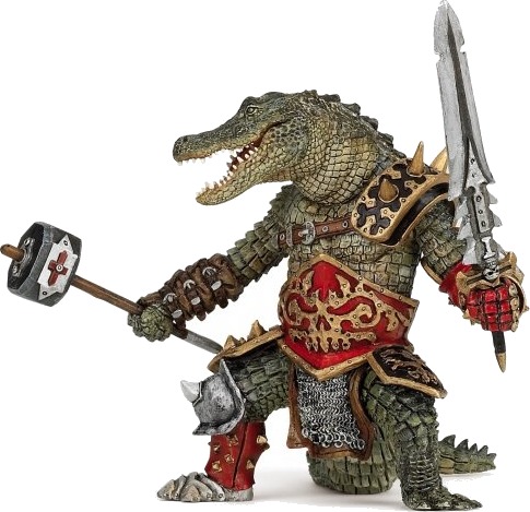 Papo Crocodile Mutant 0,8 År Fantasy World Grønn Pvc