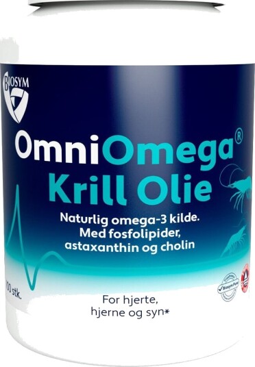 Biosym OmniOmega Krillolje - 100 Kapslar