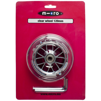 Micro wheel 120mm Sprite front sparkesykkelhjul Hvit