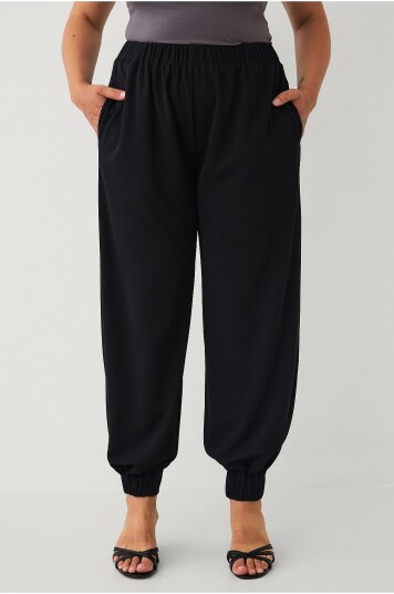 Ellos Plus collection Ballongbukser i jersey Svart