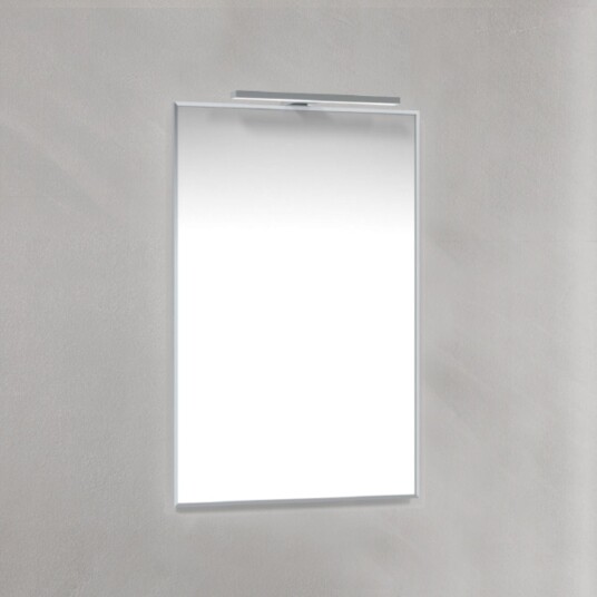 Macro Design Rammespeil T belysning LED Krom / 45cm