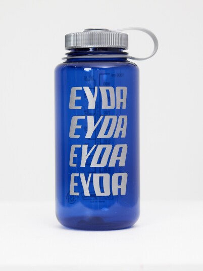 Eyda Gia Water Bottle 1.0L Navy/Silver - 