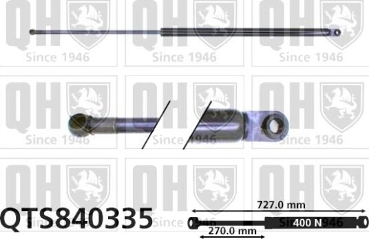 QUINTON HAZELL QTS840335 Baklukedemper