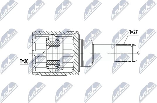 Nty Drivknute drivaksel NTY NPW BM 066