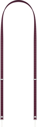 Apple Crossbody-stropp Burgunder