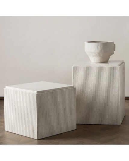 Ruth & Joanna Cube marmorbord athen stone