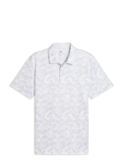 PUMA Golf Pure 2.0 Floral Polo Grey XL