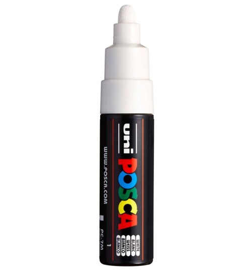 Posca Posca Marker PC-7M Broad White Posca Posca Marker PC-7M Broad White