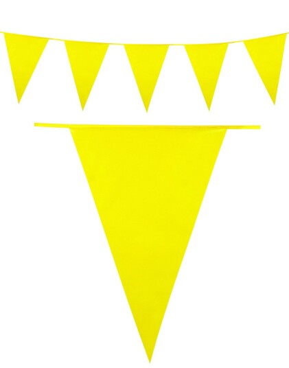 Gult Banner med Store Vimpel Flagg 10 meter Gult Banner med Store Vimpel Flagg 10 meter