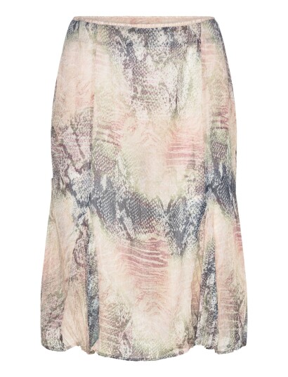 Monki Low Rise Mermaid Midi Skirt   Multi/patterned   40