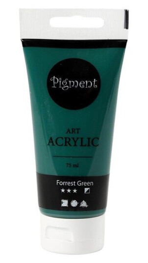 Creativ Company Pigment Art Acrylic Paint Forrest Green 75ml