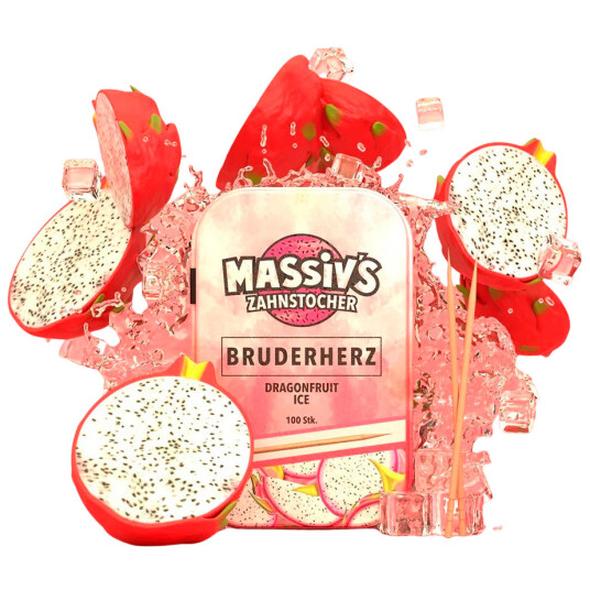 Tannstikker Med Smak WUNDER Massiv"s Dragonfruit Ice 100 stk. Tannstikker Med Smak WUNDER Massiv"s Dragonfruit Ice 100 stk.