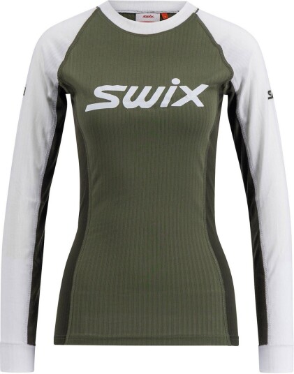 Swix Racex Classic Long Sleeve W Olive/ Bright White M