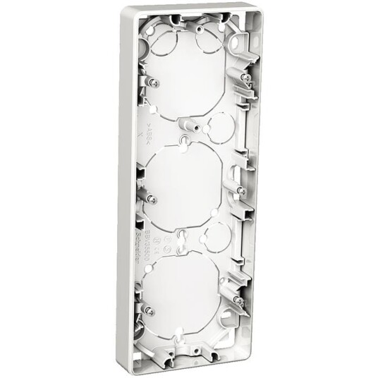 Schneider Electric Exxact WDE002353 Forhøyningsboks utenpåliggende, 21 mm dybde 3 rom