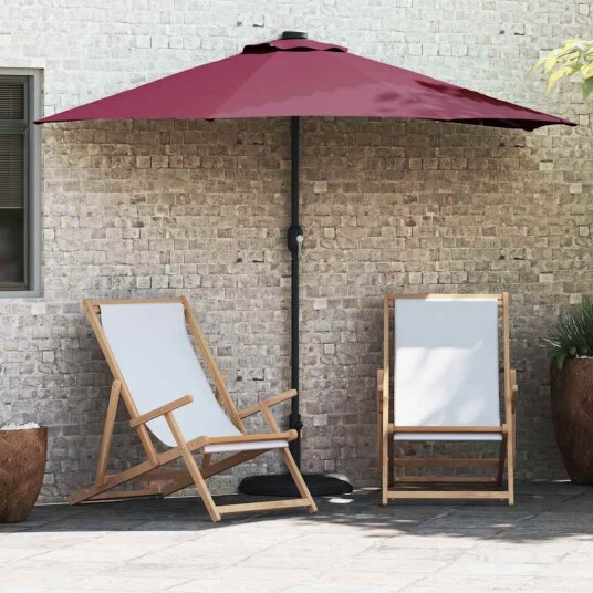 vidaXL Hageparasol Vinrød 294 x 150 x 224 cm stoff