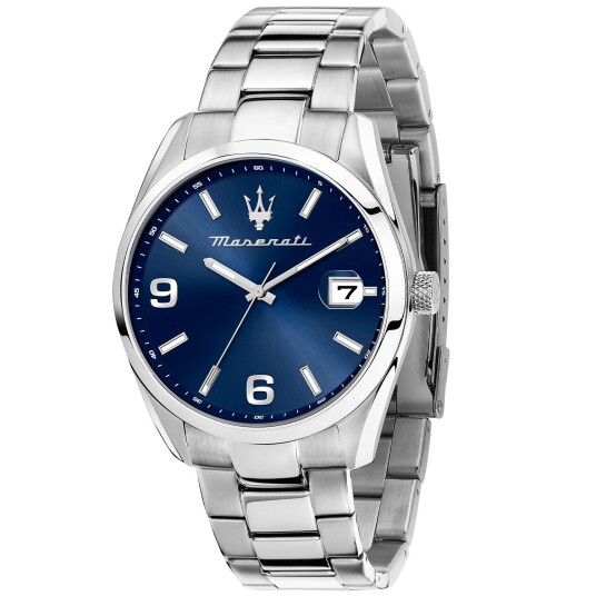 Maserati Attrazione R8853151013 - Herre - 43 mm - Analog - Kvarts urverk - Mineralglas Maserati Attrazione R8853151013 - Herre - 43 mm - Analog - Kvarts urverk - Mineralglas