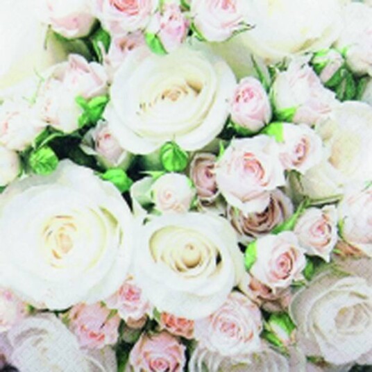 Kaffe serviett Romantic Roses Home Fashion