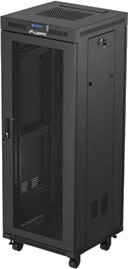 Lanberg Ff01 Series Rack Skap 600 X 600 Flat Pack With Mesh Door Lcd