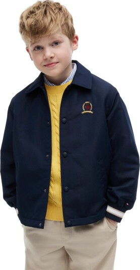 Tommy Hilfiger Crest Graphic Coach Jacket Navy 164