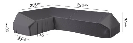 AeroCover Møbeltrekk Aerocover Til loungegruppe 325 x 255 cm Svart