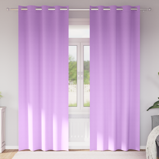  Gardiner med gardiner 2 pcs Lilla Polyester