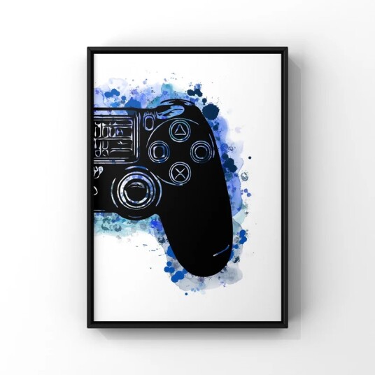 Plakat Gaming / Mørkeblå #04