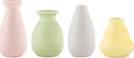 Porsgrunds Porselænsfabrik Minivaser 4pk