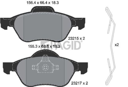 PAGID T1212N Bremseklosser