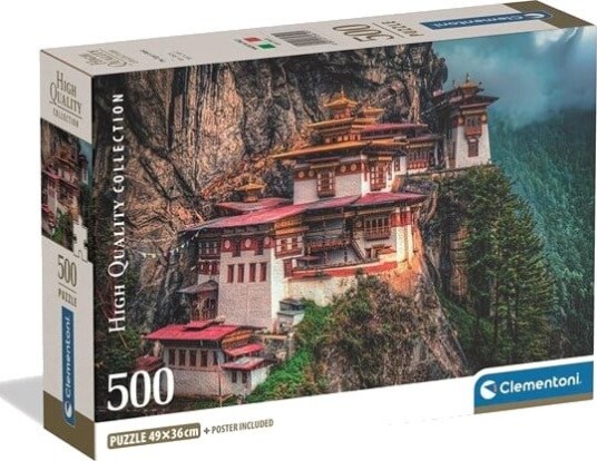 Clementoni Puzzle HQC The Tiger"s Nest 2026 Compact 500 pieces 2D Puslespill