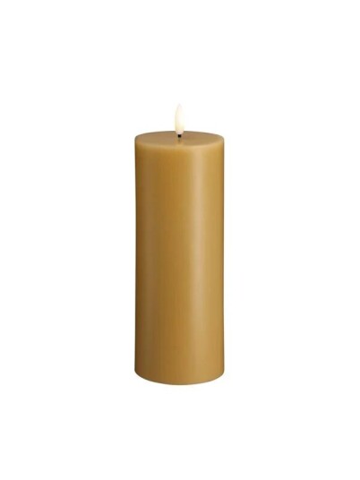 Moods & More LED pillar candle   Honey mustard   74x200 mm