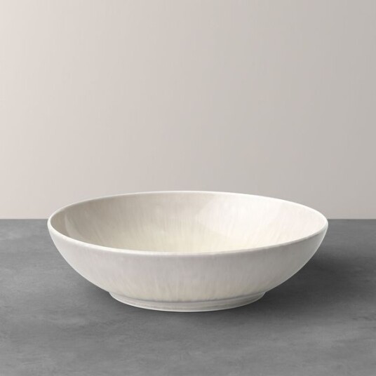 Perlemor Skål Ø 26 x 7 cm Porselen Beige Perlemor Skål Ø 26 x 7 cm Porselen Beige