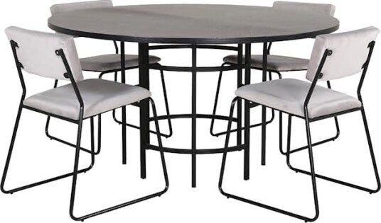 Spisegruppe furniture/fashion Copenhagen Ø140 cm med 4 Kenth Stoler Spisegruppe furniture/fashion Copenhagen Ø140 cm med 4 Kenth Stoler