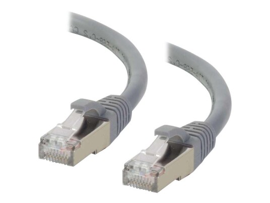 C2G Cat6a Booted Shielded (STP) Network Patch Cable - koblingskabel - 30 m - grå