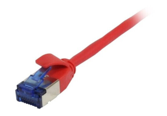 Patchkabel Rj45 Cat6a 500Mhz10m Rot Uftp Slimline Rund D38mm Tpesuperflex Awg32 Synergy 21