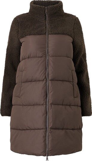 Zizzi   Kåpe mMaya L/S Coat   Brun