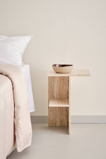 MELETO Nattbord venstre Beige
