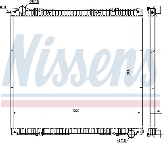 Radiator NISSENS 640670