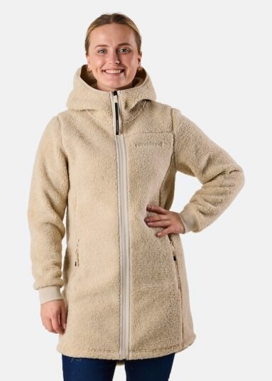 Swedemount Lofoten Pile Coat W Beige 36 Fleecetrøyer Swedemount Lofoten Pile Coat W Beige 36 Fleecetrøyer