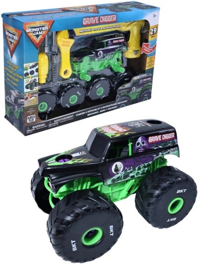 Monster Jam Grave Digger bygg din egen Monstertruck lekebil