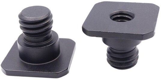 Adapter - Gjenger - Blitssko med 1/4" hunn til 3/8" hann