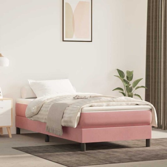 vidaXL Madrass med pocketfjær 80 x 160 cm Rosa