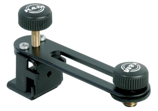K&M 24035 Mikrofonholder For Tromme, Sort