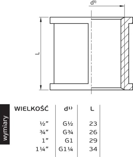 Perfexim Muffe Innvendig Gjenge Gw 1" 07-208-0250-000 Perfexim Muffe Innvendig Gjenge Gw 1" 07-208-0250-000