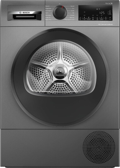 Bosch Serie 6 9kg Varmepumpetørketrommel Grå WQG245DXSN Bosch Serie 6 9kg Varmepumpetørketrommel Grå WQG245DXSN