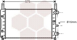 VAN WEZEL 18002117 Radiator motorkjøling