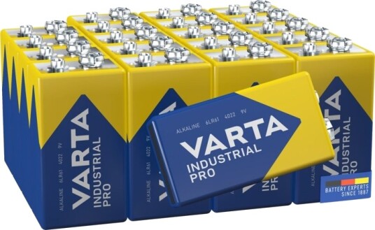 Varta Industrial Pro 9V Alkalisk Engangsbatteri 20 Stk