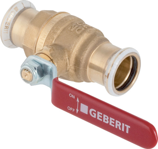 GEBERIT MAPRESS kuleventil/håndtak 18mm PN16 presset messing CW6