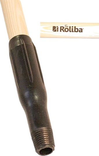Roliba Treskaft, 150 cm, Med Plastgjenger Tre 1500 mm × 25 mm Roliba Treskaft, 150 cm, Med Plastgjenger Tre 1500 mm × 25 mm